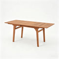 Acacia Expandable Umbrella Hole Patio Dining Table