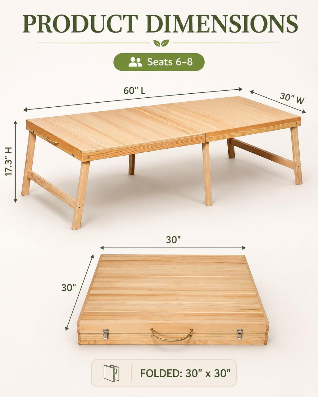 Foldable Wooden Portable Outdoor Picnic Table