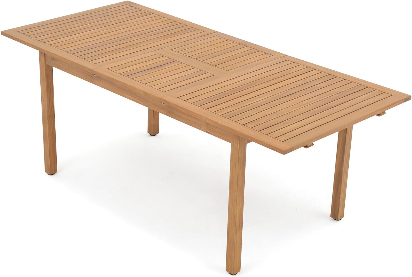 Acacia Wood Extendable Patio Dining Table