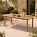 Acacia Wood Extendable Patio Dining Table
