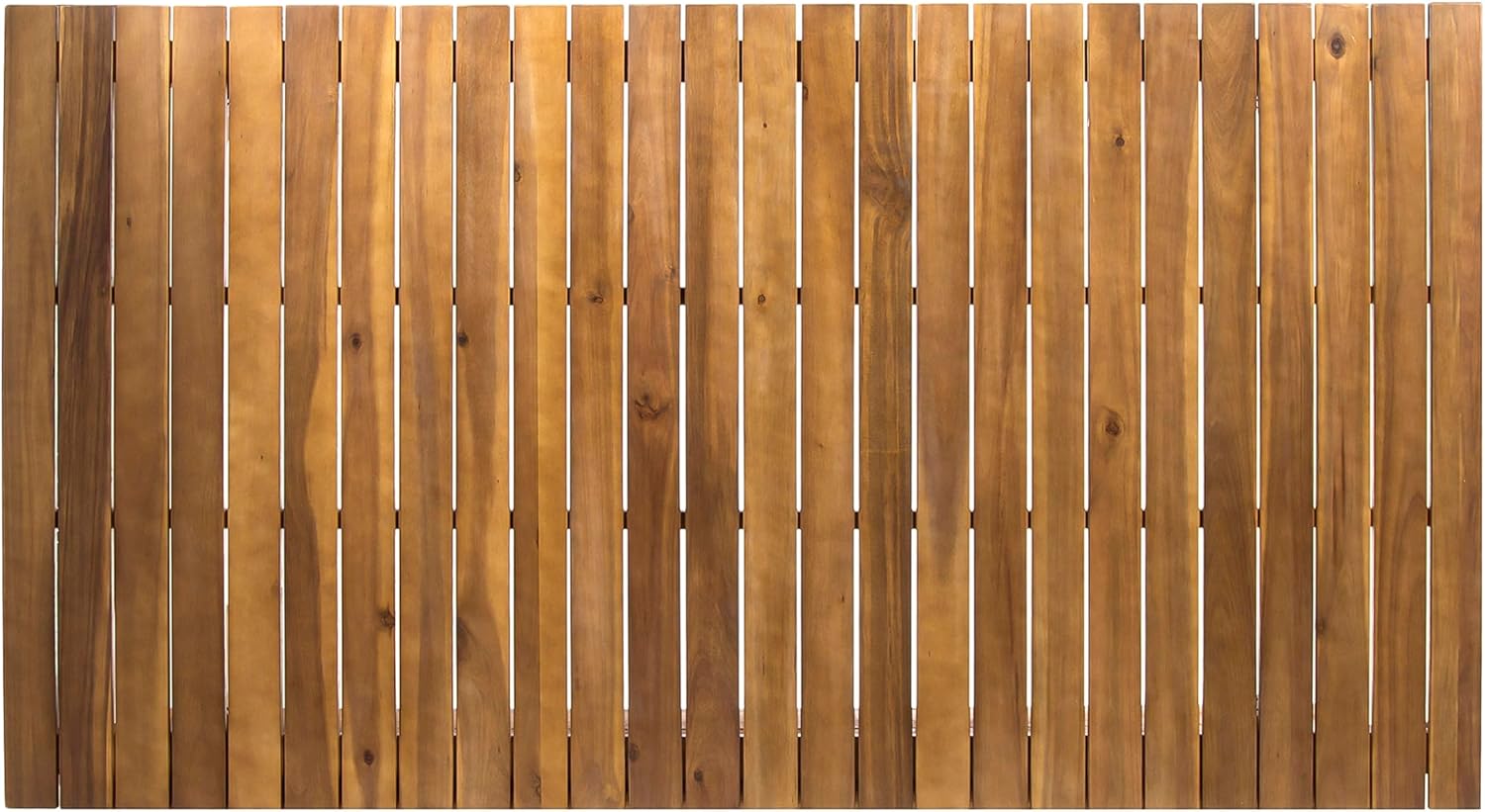 Acacia Wood Teak Finish Rectangular Patio Table