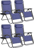 4-Piece Zero Gravity Outdoor Lounge Chair