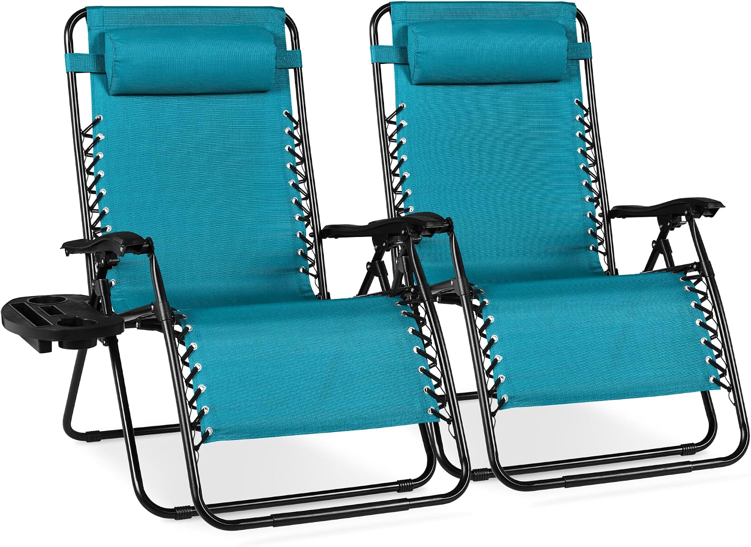 2 Peacock Blue Zero Gravity Chairs