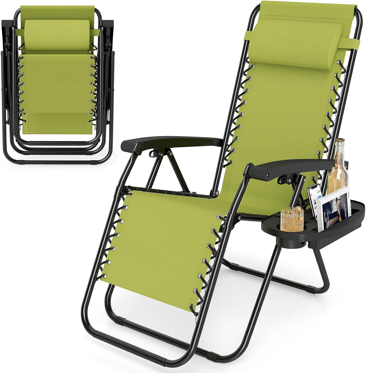 Green Portable Zero Gravity Lounge Chair