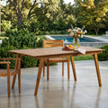 Acacia Wood Teak Finish Rectangular Patio Table